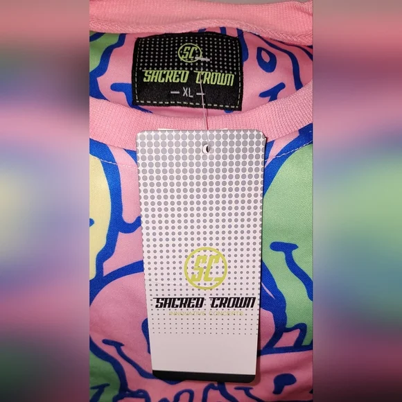 Vibrant Smiley Face Men's Tee - Picture 2 of 5